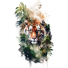 Aquarelle Tigre