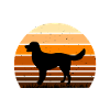 Allemand Pointer Chien Silhouette Rétro
