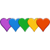 Rainbow Hearts Pride