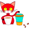 chat et café