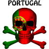 Skull Jolly Roger Pirate Flag Portogallo R6Z