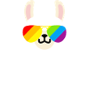 Rainbow Sunglasses Llama