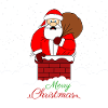 Merry Christmas stuck fat santa
