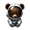 Bear in astronaut suit
