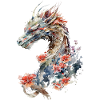 Dragon aquarelle japonais