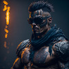 Future Cyberpunkt Warrior