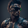Future Cyberpunkt Warrior