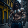 Future Cyberpunkt Warrior
