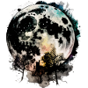 Moon Space Trees