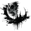 Moon Graffiti Black