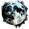 Aquarelle de lune Aquarelle