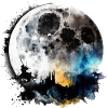 Moon Comic Style
