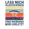 Fallschirmspringer lustiger Spruch Retro