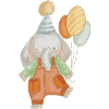 Birthday Elephant With Balloons