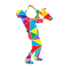 Saxophone Polygon Jaz Saxophonist