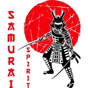 Martial art design with warrior