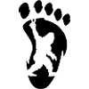 Bigfoot peace sign