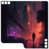 Sci-Fi City Street Scene
