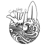 Surf Love Schwarz