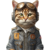 Cat Retro Pilot