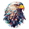 Adler polygon bunt