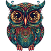 Beautiful owl with big eyes
