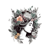 Flowery woman