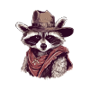 Le raton laveur cowboy