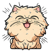 Happy Persian Cat Negan