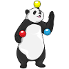 Panda Juggler Juggling