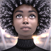 Black girl magic, cute girl, Afro art