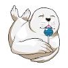 Seal lollipop candy