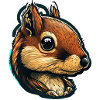 Cute Squirrel Illustration