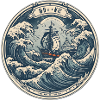 Sailboat waves