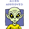 Alien Approved Yellow Eye Design
