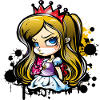 Prinzessin Graffiti Bunt