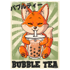 Boba Tea Fox Bubble Tea