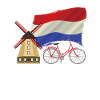 Nehterlands flag windmill Netherlands