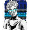 Frau Mit Afrobeat-tattoo
