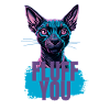 Fluff You Cool Cat Design