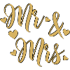 Mr and Mrs Gold on Black