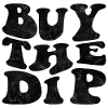 Buy the dip! retro black