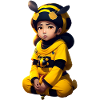 Kawaii bee beautiful child