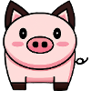 Cochon Kawaii mignon