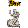 Drinking beer