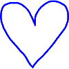 Heart blue gift idea