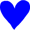 Herz blau Geschenkidee