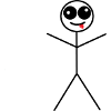 Funny stick figure / stickman