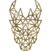 Golden Grid Lines Dragon Head