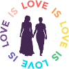 Love is love lesbisches Paar